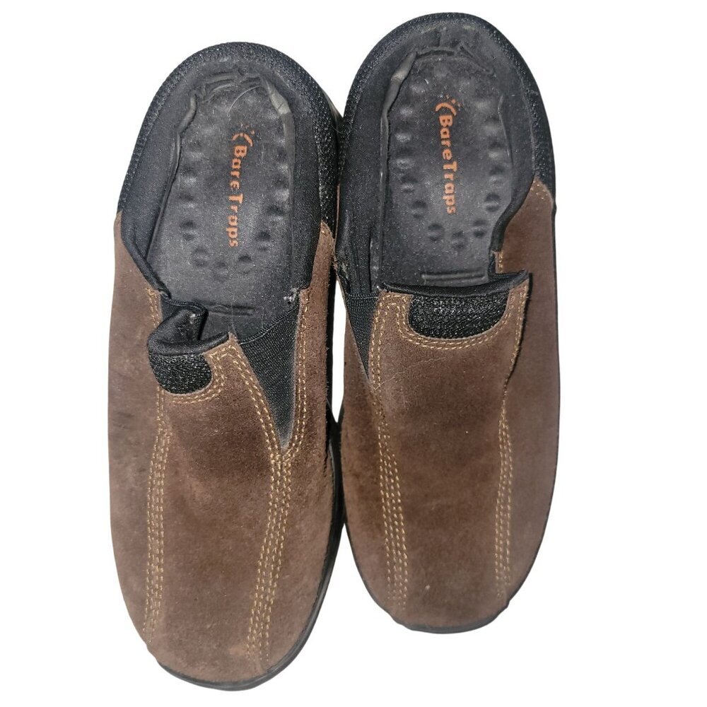 Bare Traps‎ Suede Leather Mule Clogs Casual Comfort Slip On Shoes athleisure